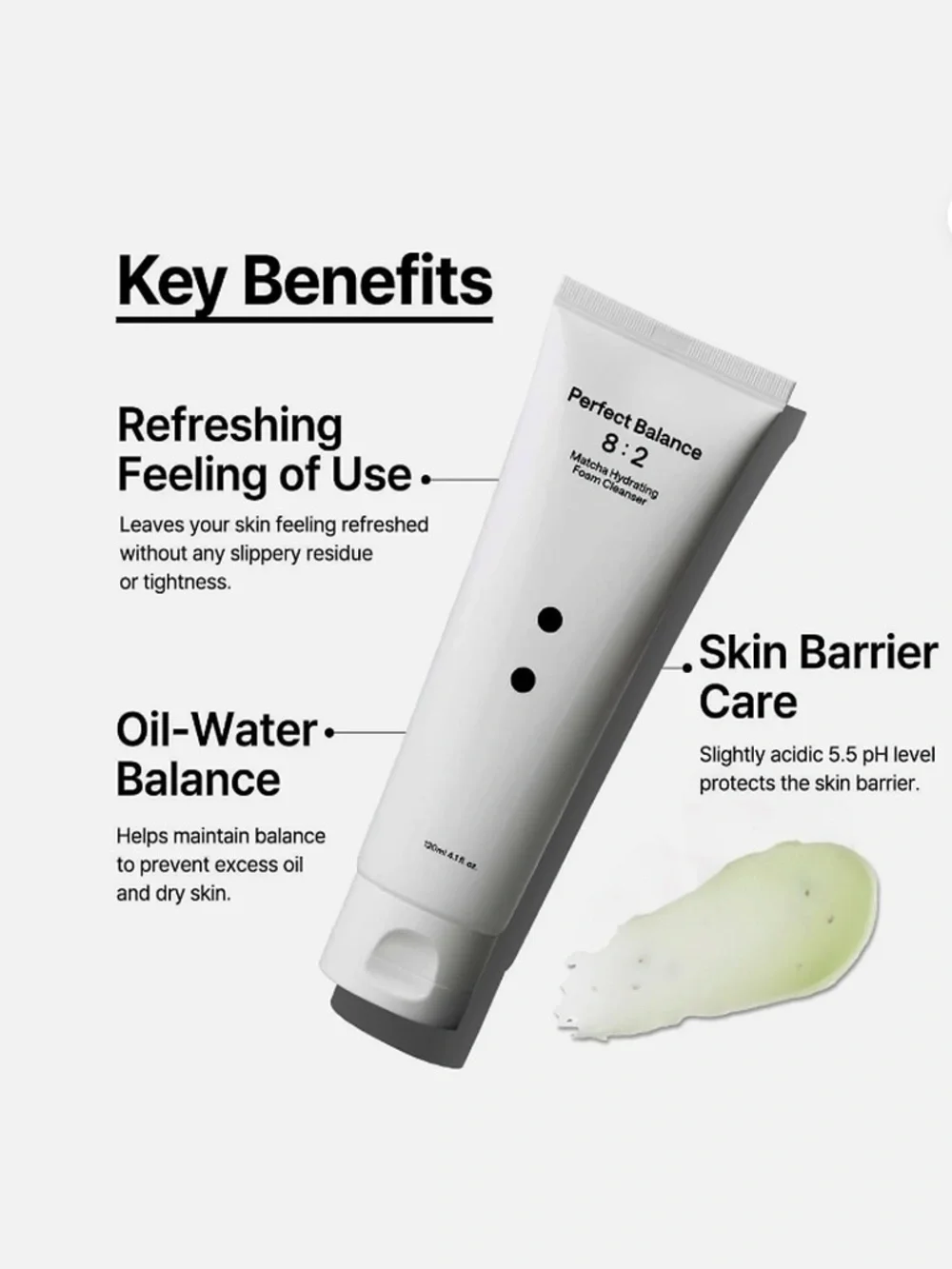 B_Lab Perfect Balance Matcha Hydrating Foam Cleanser 4.1oz NEW